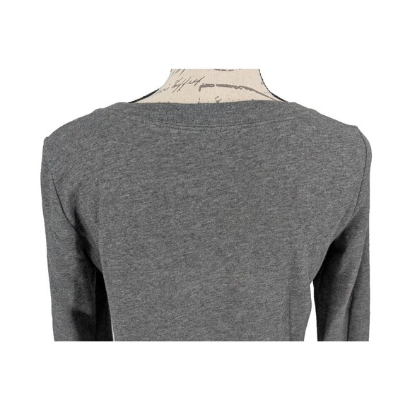 J.CREW  Top  Retro  Y2K  Size XS Gray Cotton Silver Sequins Front - Picture 9 of 11